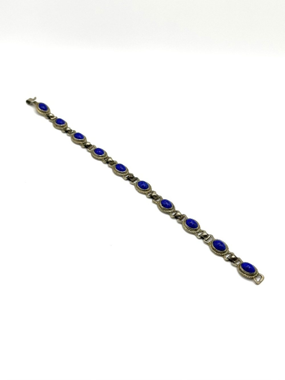 Vintage sterling silver lapis bracelet